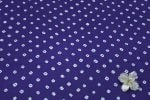 Indigo Blue Bandhani Tie Dye 100% Pure Soft Cotton Satin Finish Fabric - Image 2