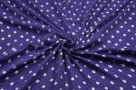 Dusty Grape Bandhani Tie Dye 100% Pure Soft Cotton Satin Finish Fabric - Image 3