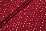 Red Bandhani Tie Dye 100% Pure Soft Cotton Satin Finish Fabric