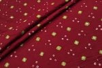 Red Bandhani Tie Dye 100% Pure Soft Cotton Satin Finish Fabric