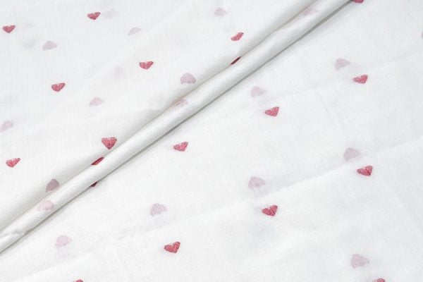 White Woven Design Flowy HandLoom Pure Soft Cotton Fabric