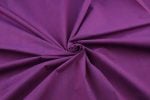 Berry Purple  Handwoven Zari Border Pure Cotton Fabric - Image 3