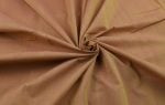 Cinnamon Wood Brown Handwoven Zari Border Pure Cotton Fabric - Image 3