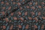 Natural Black Bagru Handblock Printed Cotton Fabric