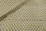 Royal Gold Yellow Floral Handblock Printed 100% Pure Soft Cotton Fabric