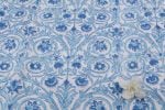 Pre-Cut 1.75m White Floral Handblock Printed 100% Pure Soft Cotton Fabric - Image 2
