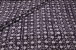 Black Floral Handblock Printed 100% Pure Soft Cotton Fabric