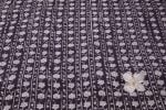 Black Floral Handblock Printed 100% Pure Soft Cotton Fabric - Image 2