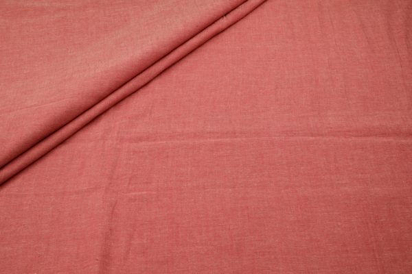 Pre-Cut 1.40m Sweet Salmon Orange Flowy HandLoom Pure Soft Cotton Fabric