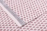 Natural White Handblock Bagh Printed Cotton Fabric