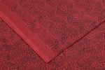 Ruby Red Handblock Bagh Printed Cotton Fabric