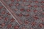 Gray Handblock Bagh Printed Cotton Fabric