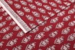 Madder Red Handblock Bagh HandBlock Printed Cotton Fabric