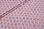 Blush Pop Pink Floral Handblock Printed 100% Pure Soft Cotton Fabric