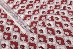 Natural White Bagh HandBlock Printed Cotton Fabric