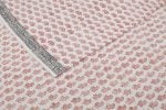 Natural White Bagh HandBlock Printed Cotton Fabric