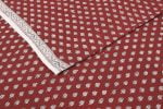 Madder Red Bagh HandBlock Printed Cotton Fabric