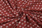 Madder Red Bagh HandBlock Printed Cotton Fabric - Image 3