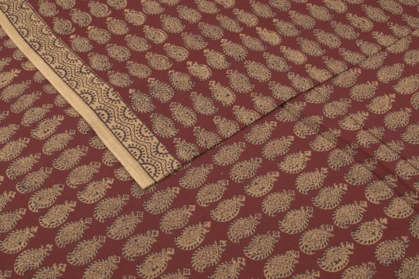 Madder Red Bagh HandBlock Printed Cotton Fabric