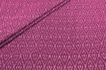 Fuchsia Plum Purple Mercerised Fine Handloom Ikkat Tie-Dye Pure Soft Cotton Fabric