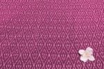 Fuchsia Plum Purple Mercerised Fine Handloom Ikkat Tie-Dye Pure Soft Cotton Fabric - Image 2