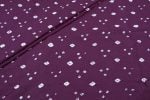 Wine Plum Bandhani Tie Dye 100% Pure Soft Cotton Satin Finish Fabric