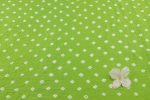 Leaf Green Bandhani Tie Dye 100% Pure Soft Cotton Satin Finish Fabric - Image 2