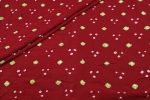 Brick Red Bandhani Tie Dye 100% Pure Soft Cotton Satin Finish Fabric