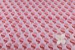 Soft Mauve Pink Floral Handblock Printed 100% Pure Soft Cotton Fabric - Image 2