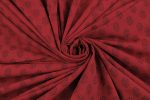 Ruby Red Handblock Bagh Printed Cotton Fabric - Image 3