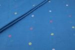 Cornflower Blue – Woven Design Handloom Pure Soft Cotton Fabric