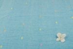 Powder Blue – Woven Design Handloom Pure Soft Cotton Fabric - Image 2