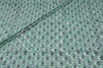 Seagrass Green – Floral Handblock Printed 100% Pure Cotton Fabric