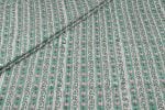 Seagrass Green – Floral Handblock Printed 100% Pure Cotton Fabric