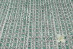 Seagrass Green – Floral Handblock Printed 100% Pure Cotton Fabric - Image 2