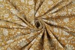 Mustard Yellow – Bagru Handblock Printed Cotton Fabric - Image 3