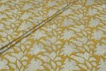 Mustard Yellow – Bagru Handblock Printed Cotton Fabric