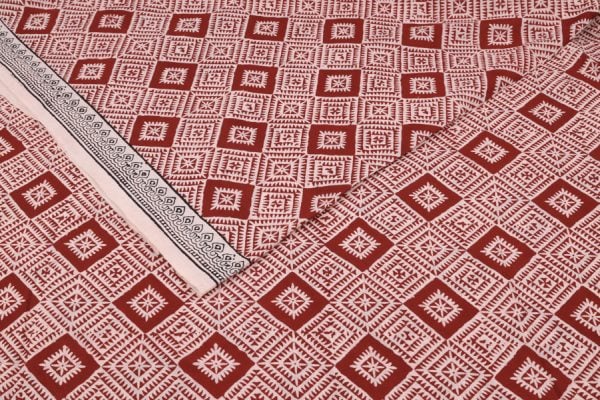 Natural White – Bagh Handblock Printed Cotton Fabric
