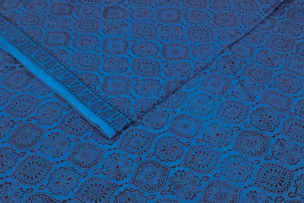 Pre-Cut 1.70m Royal Blue – Bagh Handblock Printed Cotton Fabric