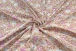 Blush Peach – Floral Handblock Printed 100% Pure Cotton Fabric - Image 3