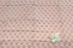 Blush Peach – Floral Handblock Printed 100% Pure Cotton Fabric - Image 2