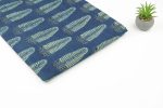 Natural Indigo Blue Handblock Ajrakh Printed Cotton Fabric - Image 2