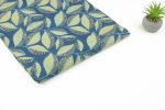 Natural Indigo Blue Handblock Ajrakh Printed Cotton Fabric - Image 2