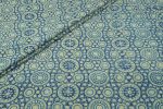 Natural Indigo Blue Handblock Ajrakh Printed Cotton Fabric