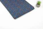 Natural Indigo Blue Handblock Ajrakh Printed Cotton Fabric - Image 2