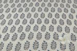 Natural White Handblock Ajrakh Printed Cotton Fabric - Image 3