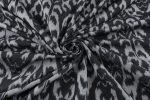 Natural Black Mercerised Fine Handloom Ikkat Tie-Dye Pure Soft Cotton Fabric - Image 4