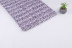 African Violet Floral Handblock Printed 100% Pure Soft Cotton Fabric - Image 2