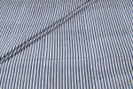Tech Blue Stripes Handblock Printed 100% Pure Soft Cotton Fabric