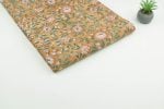 Mustard Yellow Pure Soft Cotton HandBlock Printed Fabric - Image 2